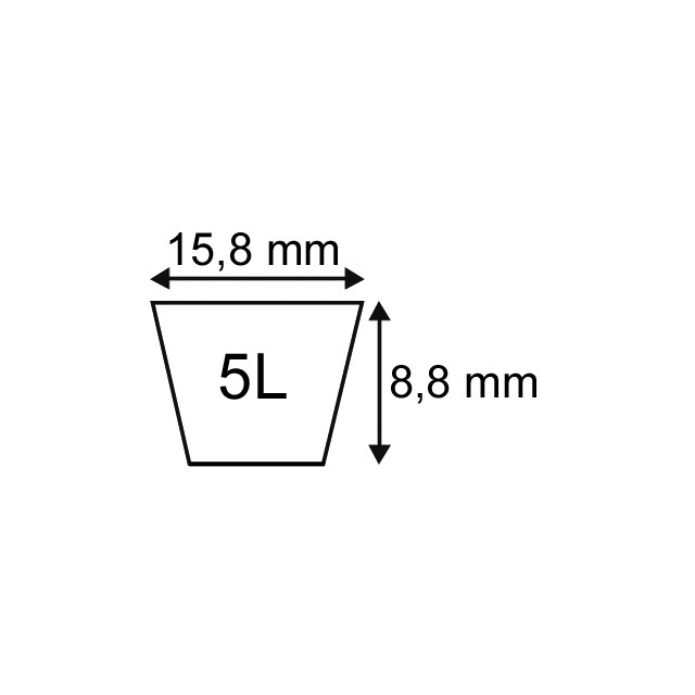 Courroie Platinium Type 5L77 Techni-power référence fournisseur 30855770